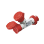 Moltiplicatore Mobile 2 Uscite IP67 3P+T Rosso 16A 380V Gewiss 64013
