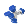 Moltiplicatore Mobile 3 Uscite IP67 2P+T Blu 16A 230V Gewiss 64024