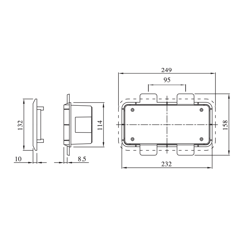 Cassetta con Cornice a Incasso per Cartongesso IP55 Gewiss 66683PM