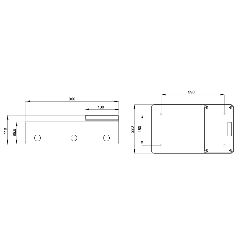 Base Vuota da parete verticale 2 Prese IP565 Gewiss 66691