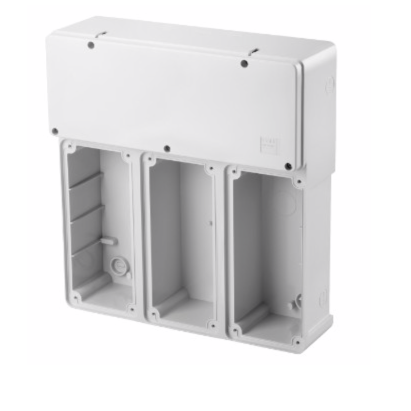 Base Vuota da parete verticale 3 Prese IP55 Gewiss 66694