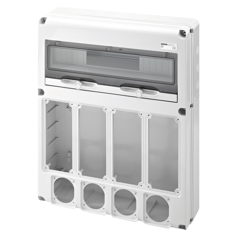 Quadretto 20  Moduli 8 flange per prese CEE e per prese interbloccate