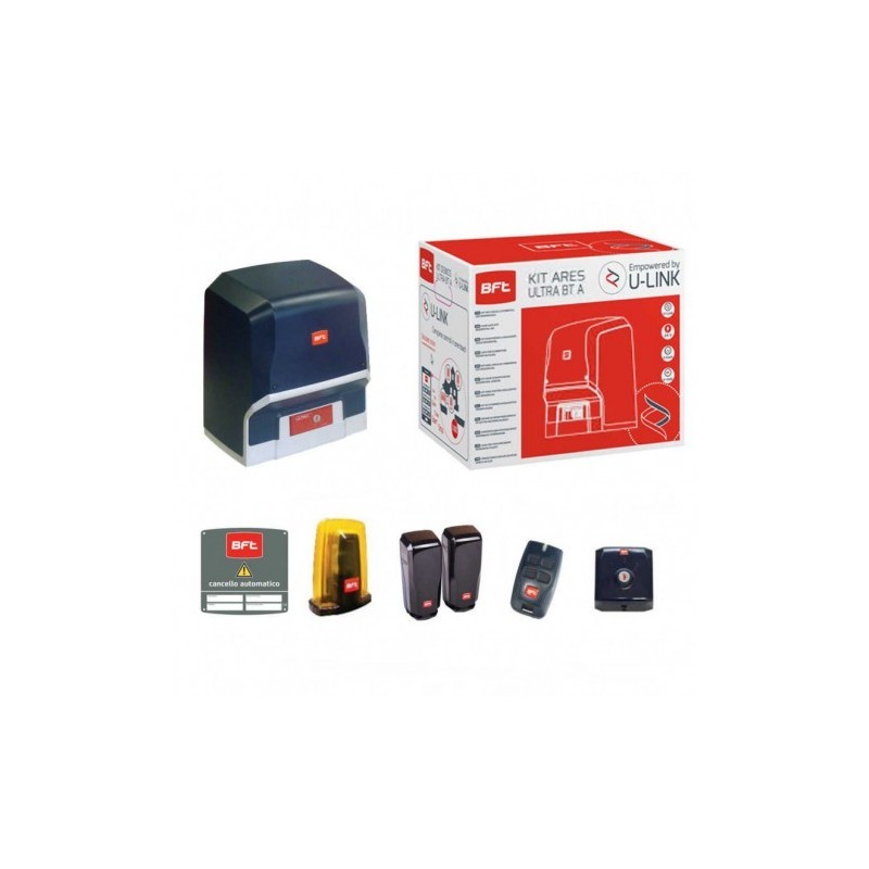 Kit per Cancelli Scorrevoli fino a 1000Kg. 220V/24V FBT ARES KIT A1000