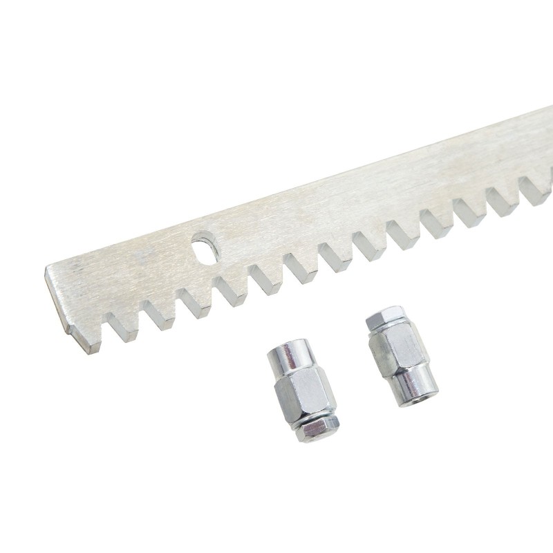 Cremagliera per Cancelli scorrevoli in Acciaio zincato 30X8mm 1Mt con Fissaggio a Vite BFT CVZ-S