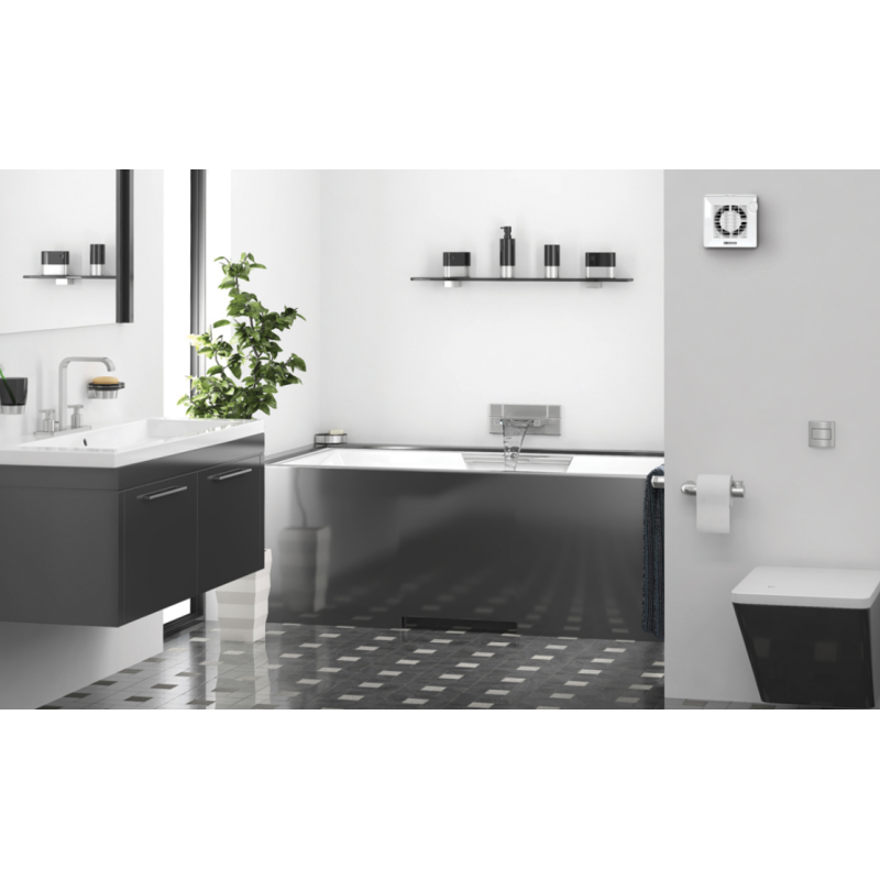 Applicazione Aspiratore diametro 90 elicoidale da muro PUNTO M 90/3.5" Vortice 11150