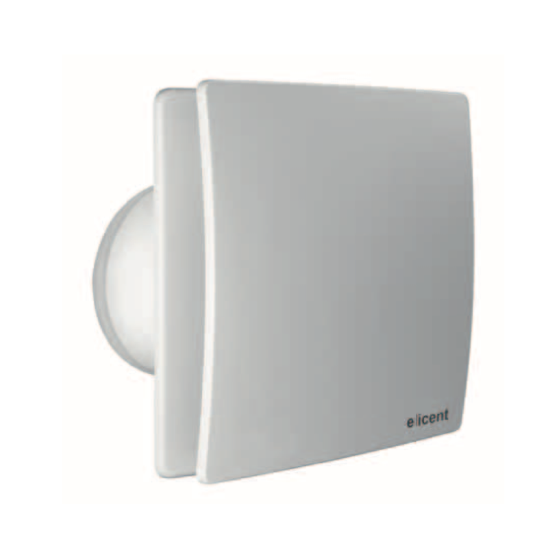 Aspiratore Elicoidale con Timer da Parete e da Soffitto Elegance 100 Elicent 2EL0000