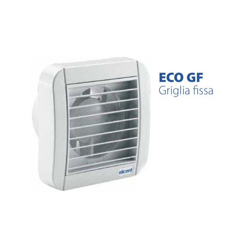 Aspiratore Elicoidale Eco Line 120GF con Griglia Fissa Elicent 2MU6200