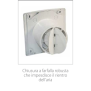 Aspiratore Elicoidale E Stile 100P con Timer da Parete e da Soffitto Elicent 2MU7070