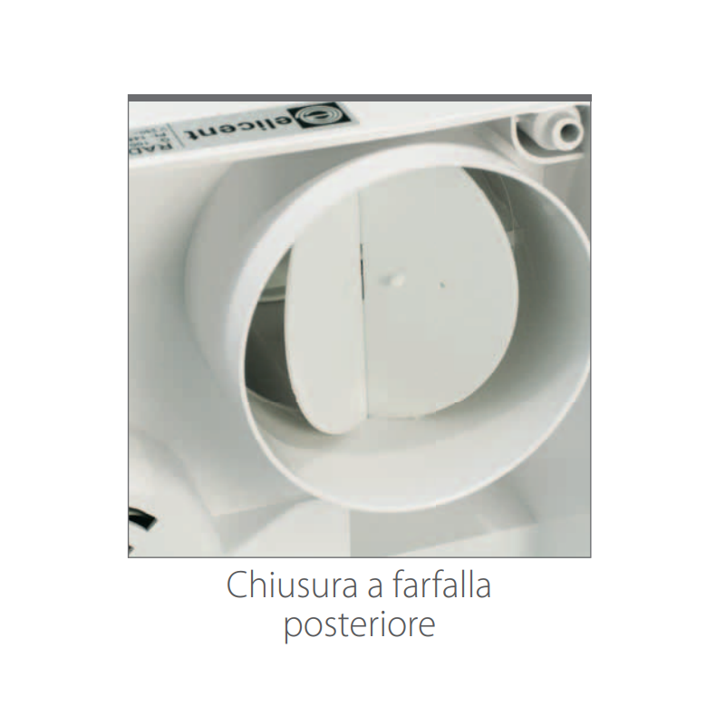 Aspiratore centrifugo Radia 80 per espulsione in condotto Elicent 2RA0840