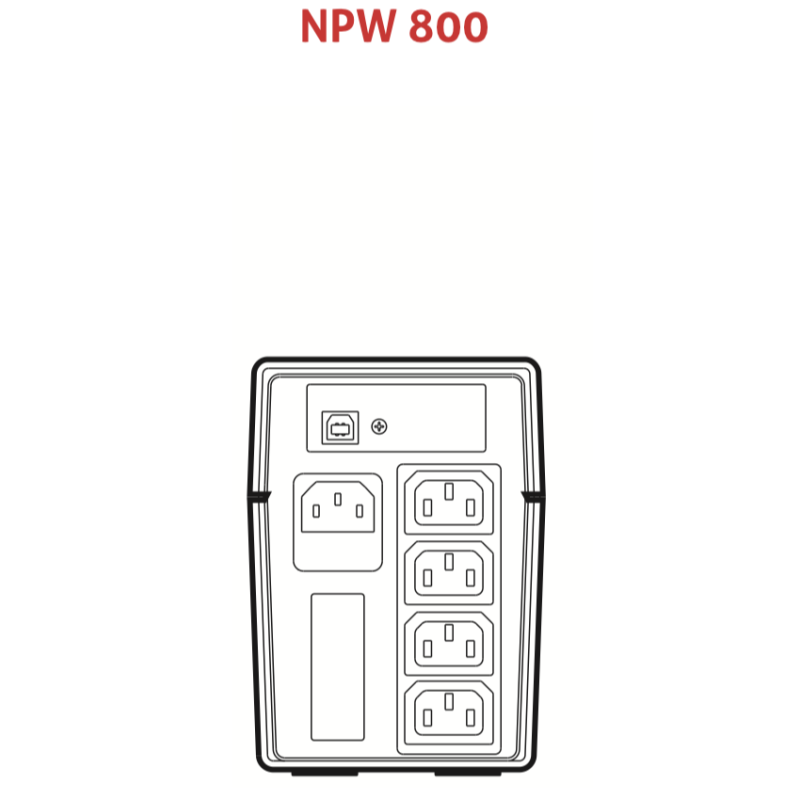 Gruppo di Continuità 800VA/480W Inverter per apparecchi elettronici NPW800 Riello ANPW800AA5