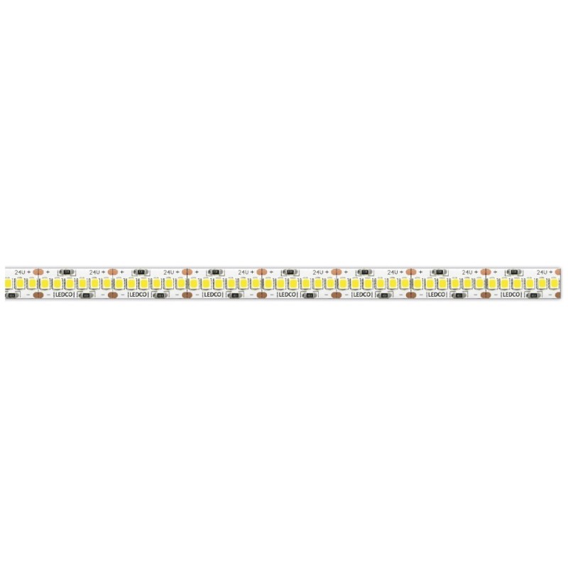 Striscia 1200 Led Adesiva 5Mt 24V IP20 SMD 240 Led/Mt Luce Naturale 4000K 100W Ledco SL200LBN20
