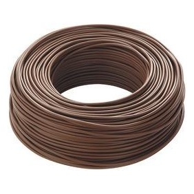 Cavo unipolare antifiamma FS17 6mmq Marrone confezione 25 Mt