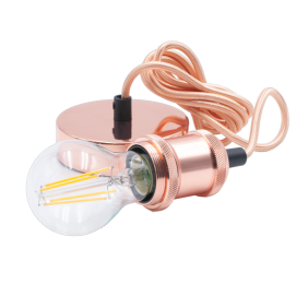 Portalampada a Sospensione Rame con Attacco Lampada E27 Century Fusion 150 FSRG-150