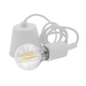 Portalampada a Sospensione Bianco con Attacco Lampada E27 Century Fantasy FTBI-150