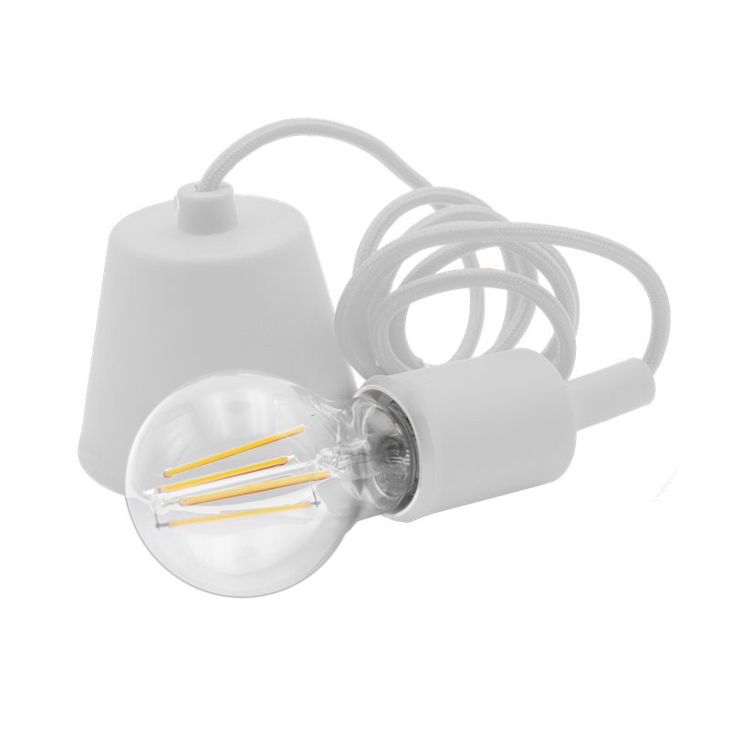 Portalampada a Sospensione Bianco con Attacco Lampada E27 Century Fantasy FTBI-150