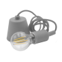 Portalampada a Sospensione Grigio con Attacco Lampada E27 Century Fantasy FTGR-150