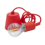 Portalampada a Sospensione Rosso con Attacco Lampada E27 Century Fantasy FTRO-150