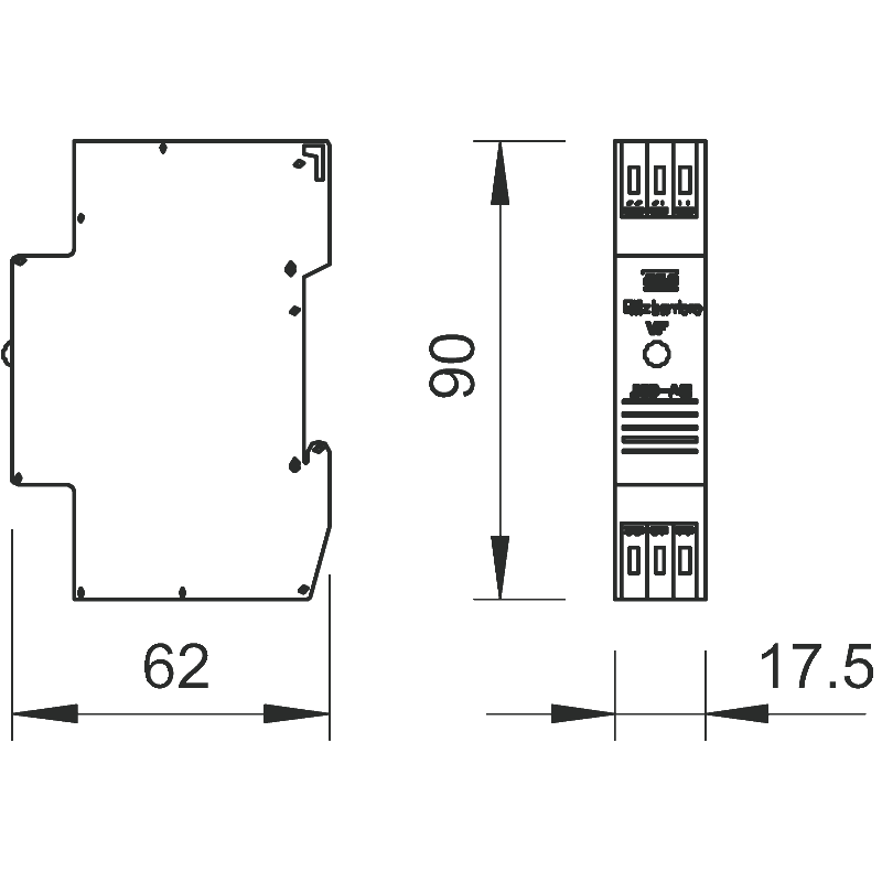 Scaricatore di sovratensione Tipo 3 1P+N 230V Din OBO 5097916
