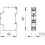 Scaricatore di sovratensione Tipo 3 1P+N 230V Din OBO 5097916
