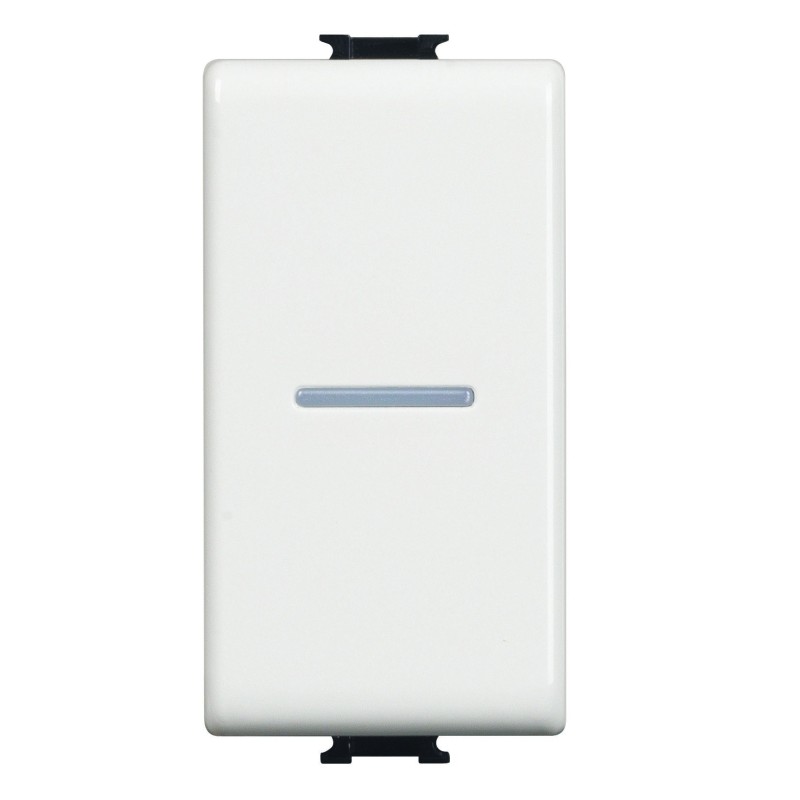 Pulsante Unipolare Assiale 10A Illuminabile Serie Civili Bticino Matix AM5055N