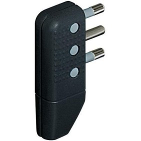 Spina corner Bticino a squadra 2P+T 16A salvaspazio spinotti orientabili Grigia S2468TGE