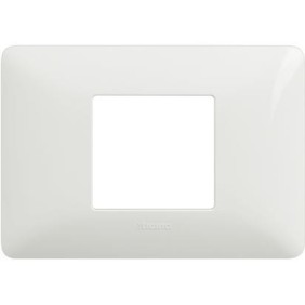 Placca Bticino Matix 2 moduli centrati Bianca AM4819BBN