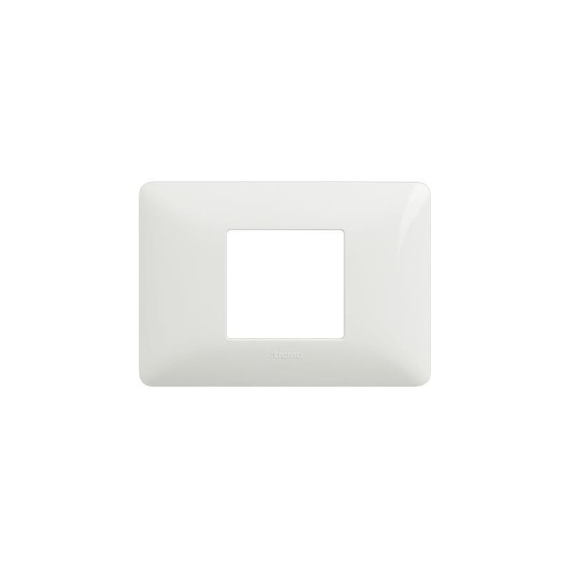 Placca Bticino Matix 2 moduli centrati Bianca AM4819BBN