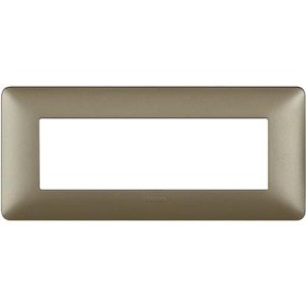 Placca Bticino Matix 6 moduli Titanium AM4806MTA