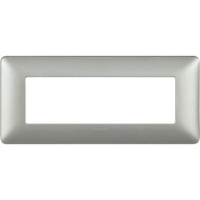 Placca Bticino Matix 6 Moduli Silver AM4806MSL