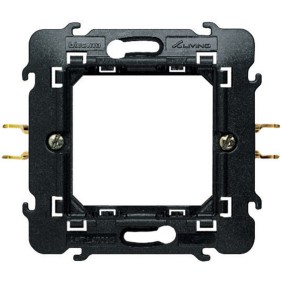 Supporto unico 2 moduli graffette Bticino Living International L4702G