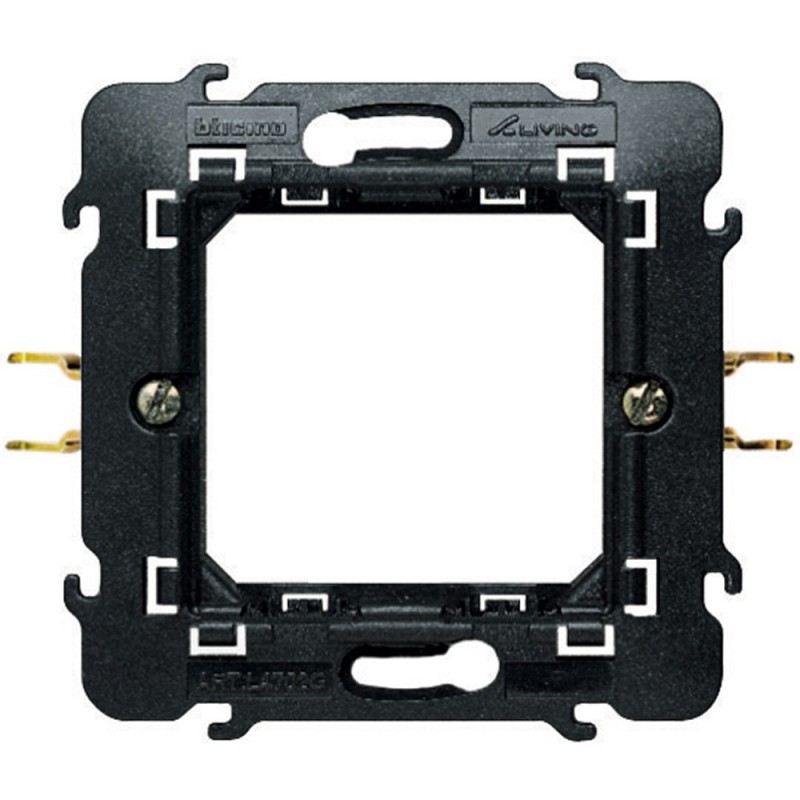 Supporto unico 2 moduli graffette Bticino Living International L4702G