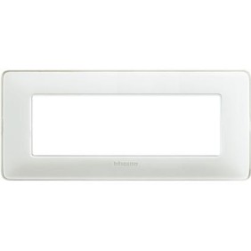 Placca Bticino Matix 6 moduli Ghiaccio AM4806CBN