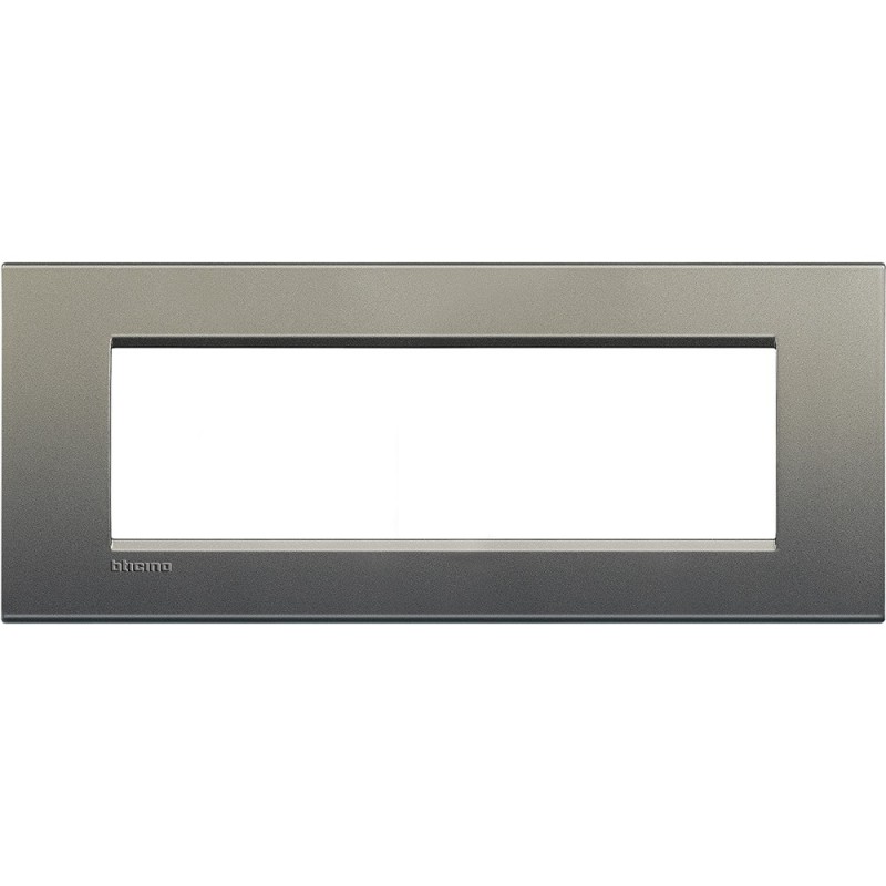 Placca 7 posti quadra avenue Bticino LivingLight LNA4807AE