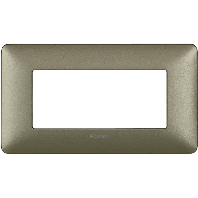 Placca Bticino Matix 4 Moduli Titanium AM4804MTA