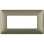 Placca Bticino Matix 4 Moduli Titanium AM4804MTA