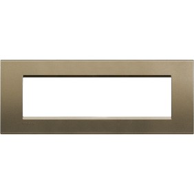 Placca 7 posti quadra square LivingLight Bticino LNA4807SQ