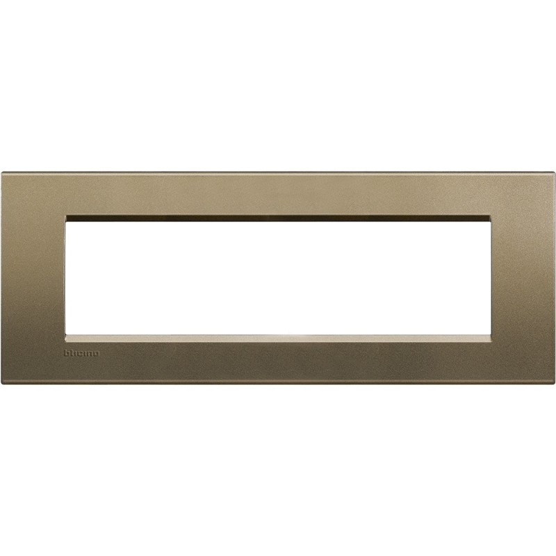 Placca 7 posti quadra square LivingLight Bticino LNA4807SQ