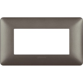Placca Bticino Matix 4 Moduli Iron AM4804MIR