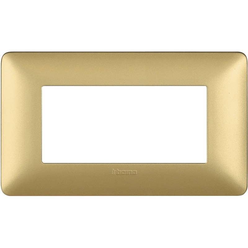 Placca Bticino Matix 4 Moduli Gold AM4804MGL