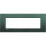 Placca 7 posti quadra verde park LivingLight Bticino LNA4807PK