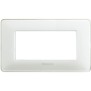 Placca Bticino Matix 4 moduli Ghiaccio AM4804CBN