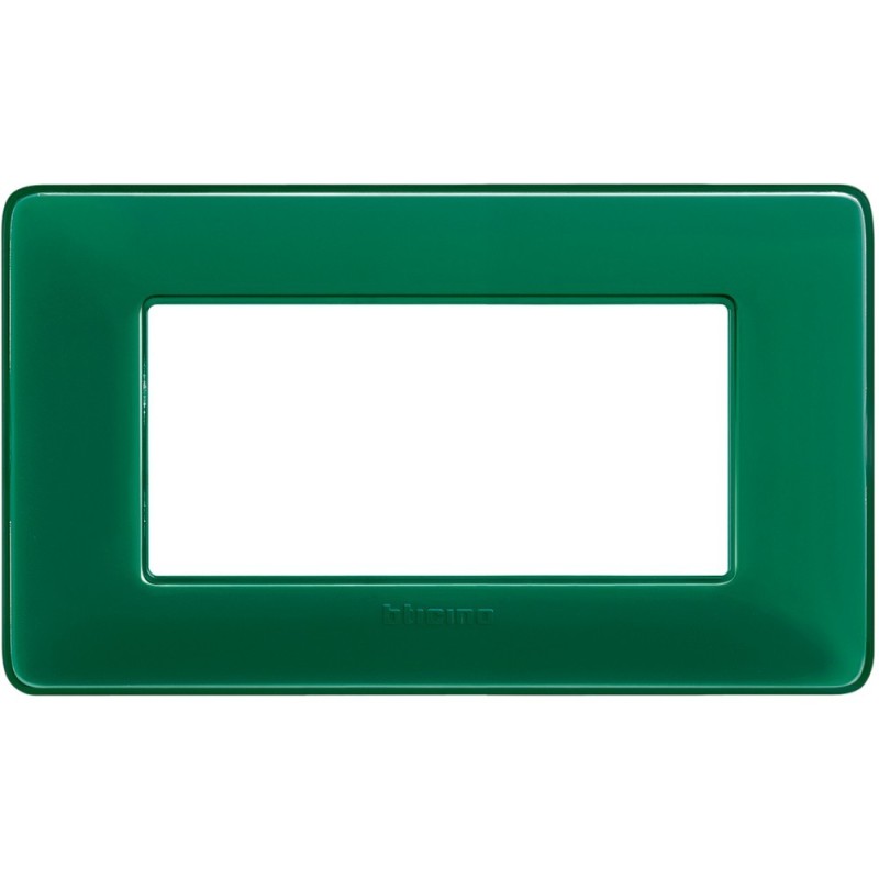 Placca Bticino Matix 4 Moduli Smeraldo AM4804CVS