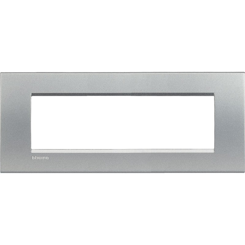 Placca 7 posti quadra tech LivingLight Bticino LNA4807TE