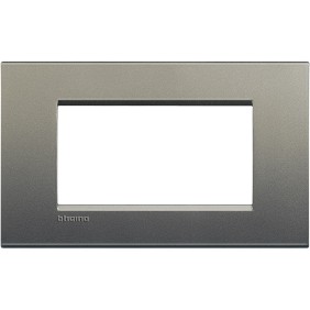 Placca 4 POSTI quadra avenue Bticino LivingLight LNA4804AE