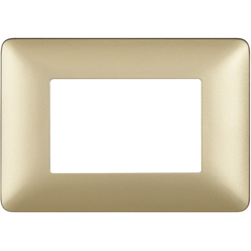 Placca Bticino Matix 3 moduli Gold AM4803MGL