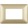 Placca Bticino Matix 3 moduli Gold AM4803MGL