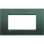 Placca 4 posti quadra park LivingLight Bticino LNA4804PK