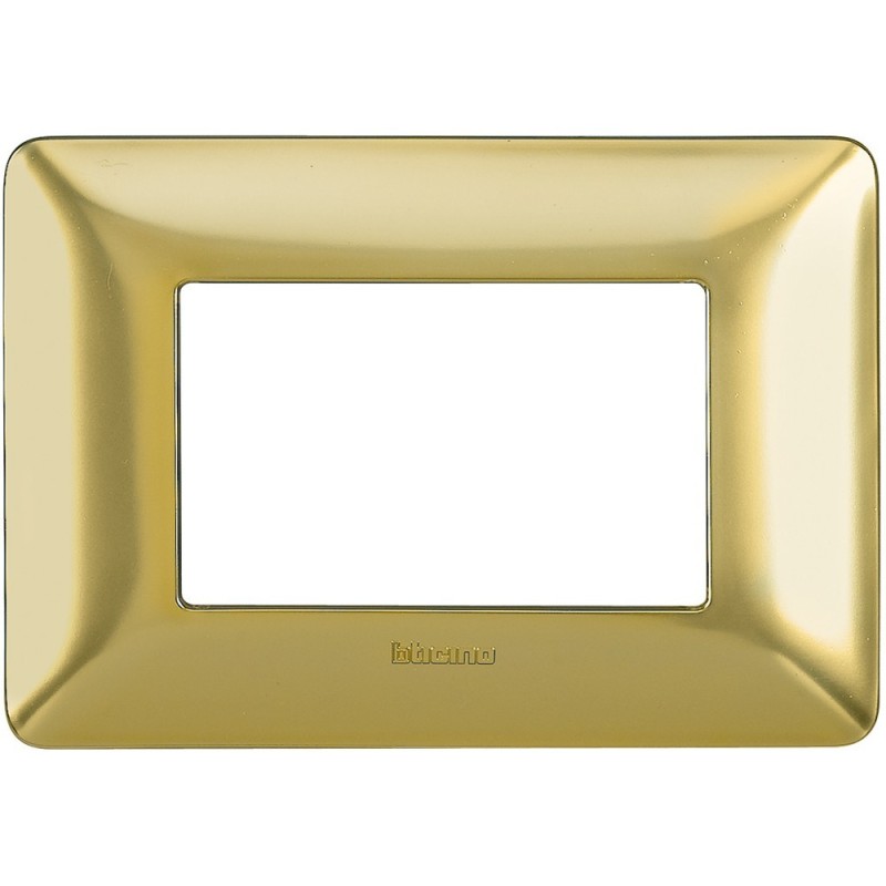Placca Bticino Matix 3 moduli Oro Satinato AM4803GOS