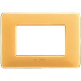 Placca Bticino 3 moduli Matix Ambra AM4803CAB