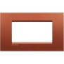 Placca 4 posti quadra brick LivingLight Bticino LNA4804RK